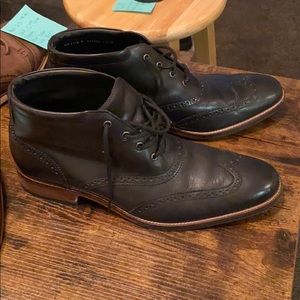 Cole Haan black leather Chukka